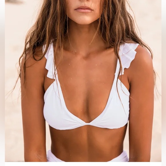 Lulu’s black ruffle bikini top - brand new! - Picture 6 of 8